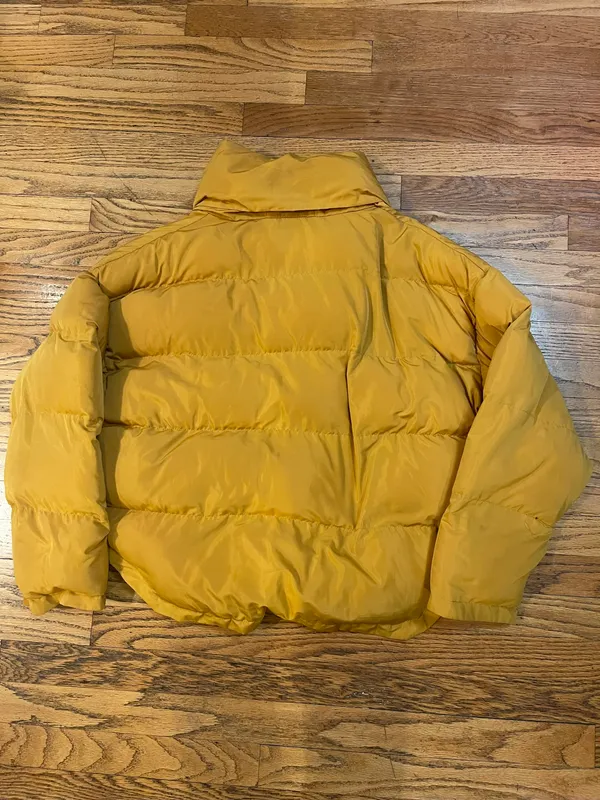 Kendall & Kylie Mustard Yellow Puffer Jacket - Image 14