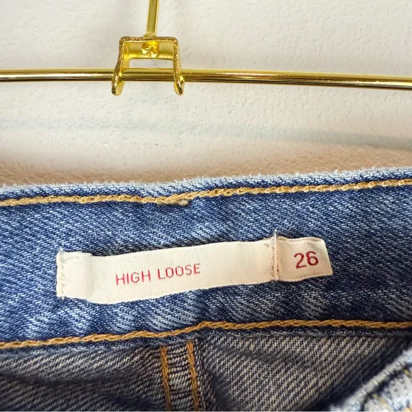 Levi’s Premium High Loose Distressed Wide Leg Jeans‎ Size 26 - Image 9