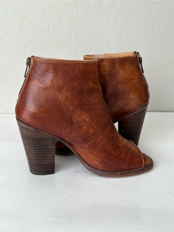 Bed Stu Onset peep toe booties 8.5 - Image 8