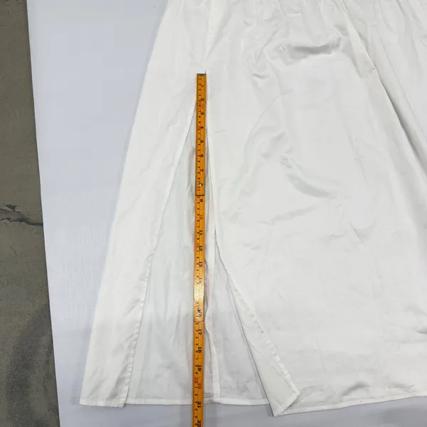 Wild Fable White Smocked Waist Side Slit Midi Skirt‎ Womens size L NWT - Image 7