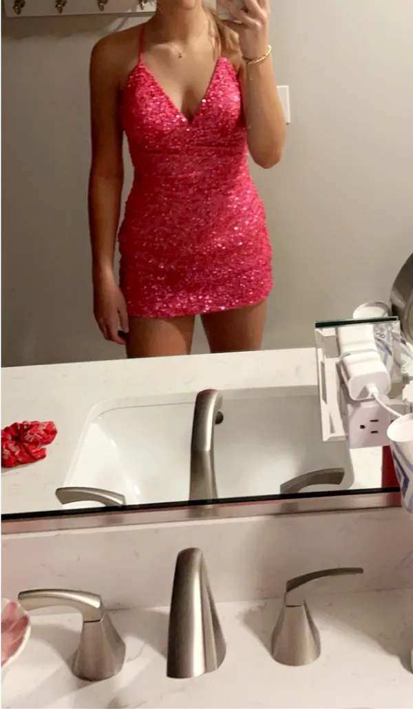 Pink sequin dress Size 0 - Image 5