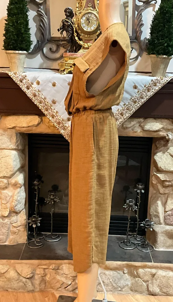 Free People utility sleeveless cropped leg jumpsuit - Image 3