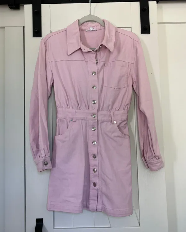 Steve Madden Pink Denim Dress - Image 5