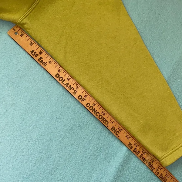 UNBRANDED mock neck chartreuse long sleeve half button sweatshirt NEW size XL - Image 7