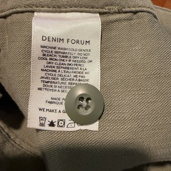Denim Forum The '90s Utility Hi-Rise Loose Jean Bitter Sage Sz 25 - Image 6