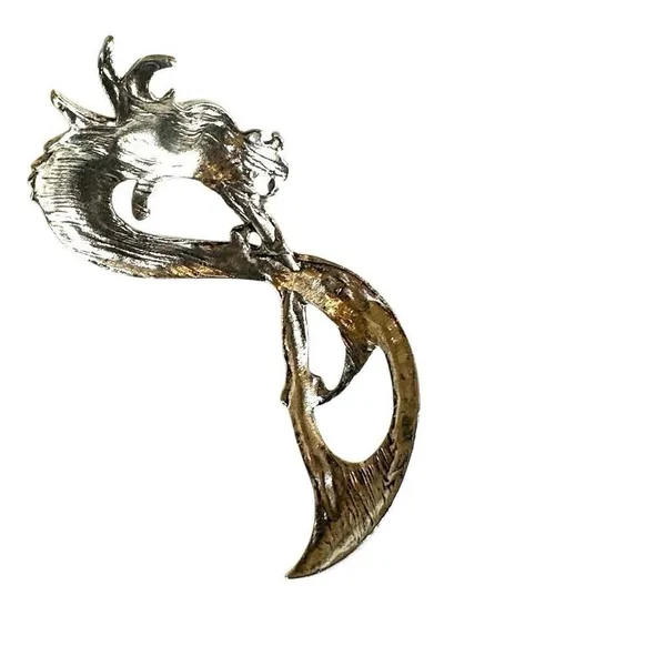 Celtic Dragon Silver-Tone Hair Pin - Image 6