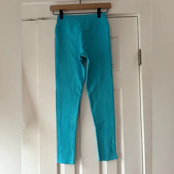 NUX Blue Leggings‎ 7/8 Size Medium NWOT Compression - Image 2
