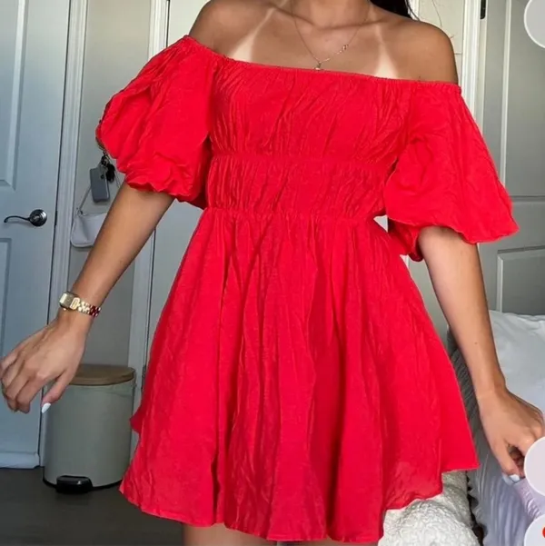 Princess Polly Red Halton Mini Dress - Image 2