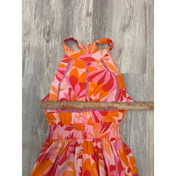 Anthropologie Abel the Label Rumi Pink Maxi Dress Wedding Floral Size Small - Image 6