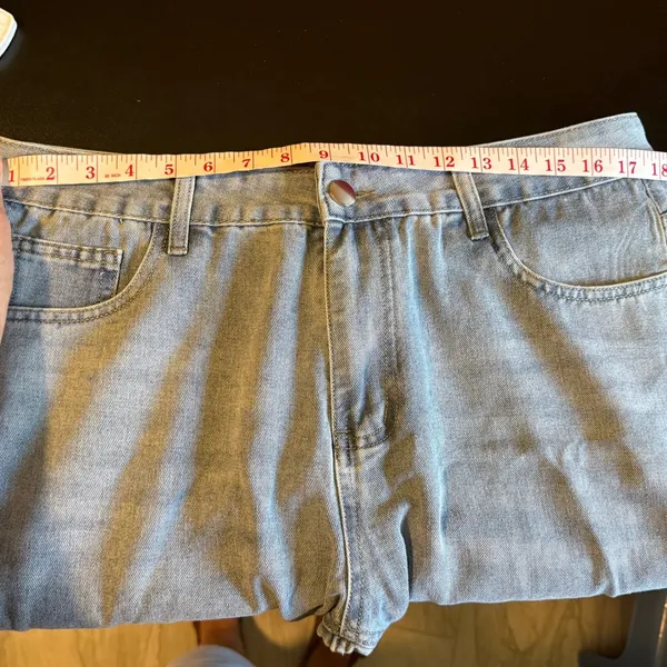Womens XL Light Wash Denim Jeans High Rise Casual Everyday Sz 16 - Image 6