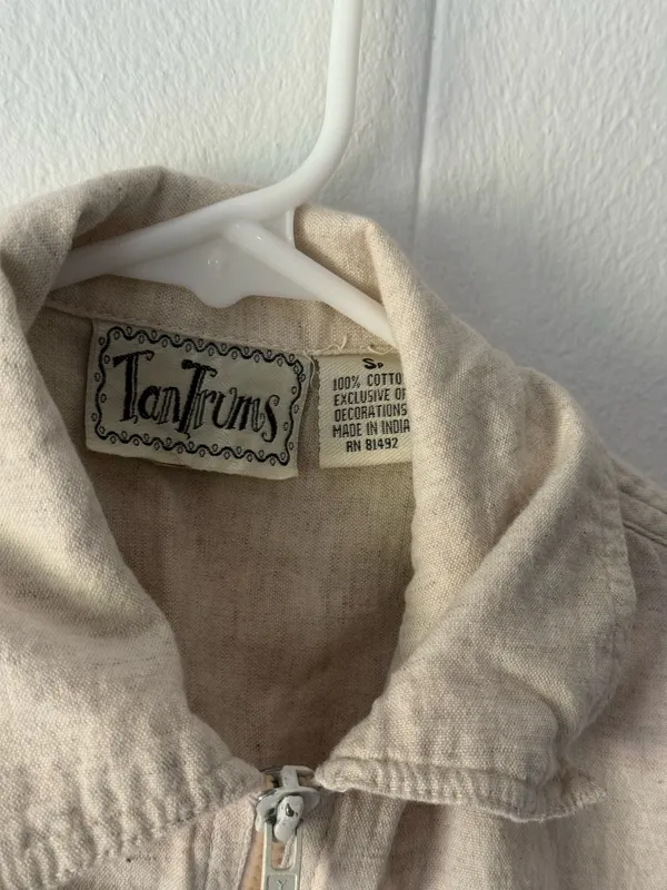 Tantrums Vintage Embroidered Vest jacket size small - Image 2