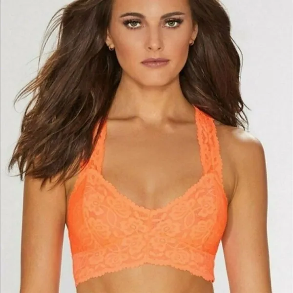 New‎ Free People Intimately Galloon Lace Racerback Bralette Medium Romantic Chic - Image 9