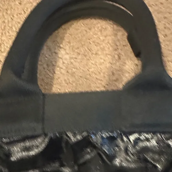 LeSportsac Black Shiny Double Strap Overnight Bag - Image 3