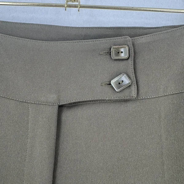 Bleu Blanc Rouge Pants Women 40 Green Wide Leg Dress Trousers Made in France - Image 5