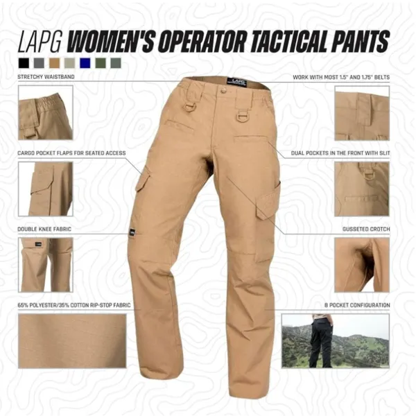 LAPG Women's Navy Uniform Tactical Pants Size 4 Blue - Image 6