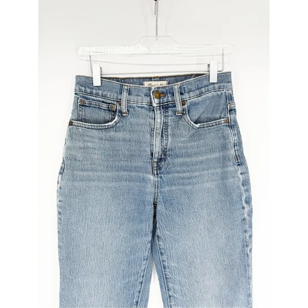Madewell Classic Straight Leg Jeans‎ Women's 26 Blue Premium Denim - Image 4