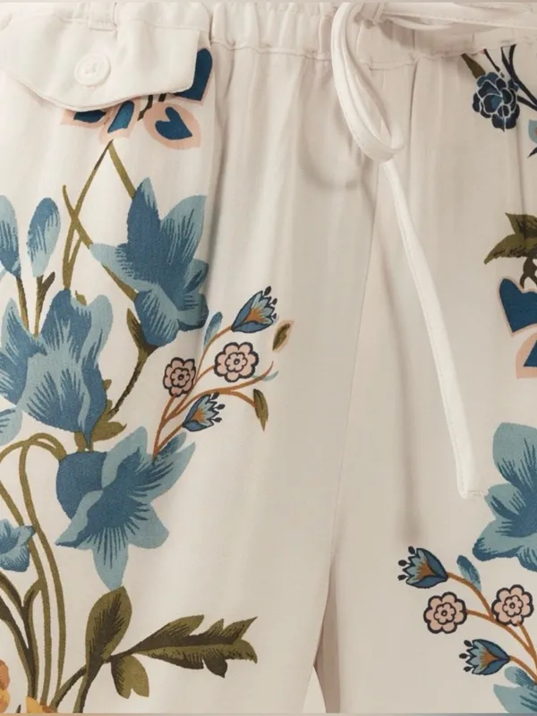 Anthropologie Printed Culottes Pants‎ Size XS Fairycore Tik Tok Famous Feminine - Image 5