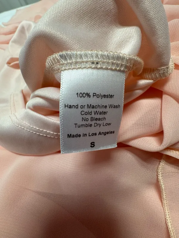 Lucy in the Sky Chiffon Slit Maxi Dress in Rose Blush- NEW Without Tag - Size S. - Image 11