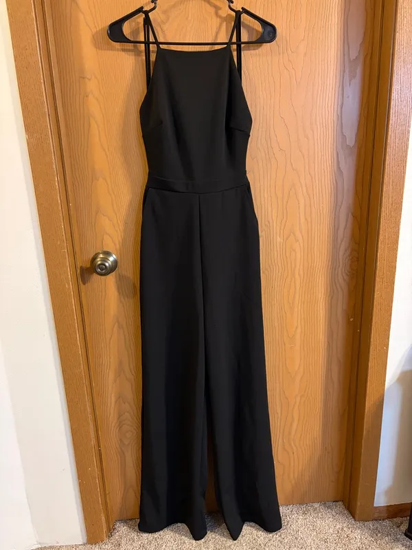 Lulus Women’s Black‎ Something to Behold Jumpsuit Small - Image 3