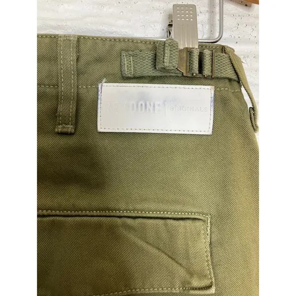 Re/Done originals army green cargo pants made In USA women's size 24 Grunge‎ - Image 5