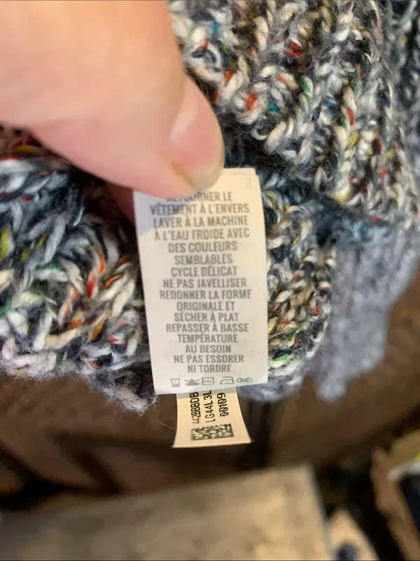 aerie Gray Half-Zip Sweater size M - Image 5