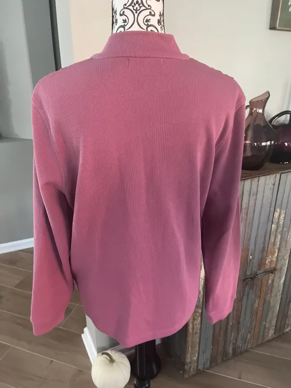 Specification Size Medium Mauve Zip Up Top - Image 4