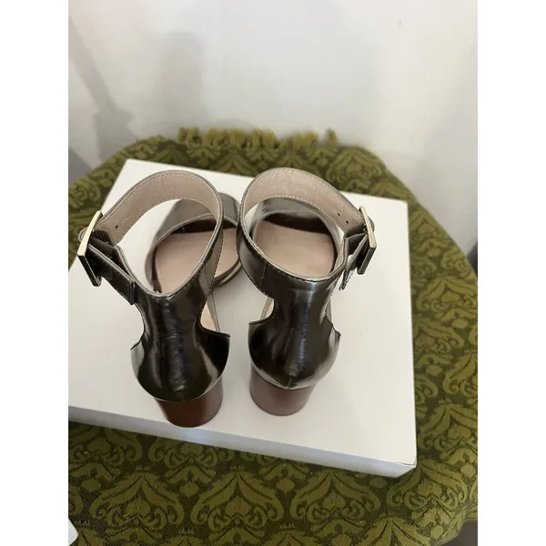 Louise Et Cie Women's Lo-Karisa Metallic Bronze Heels Sandals Size 7 1/2 us - Image 9