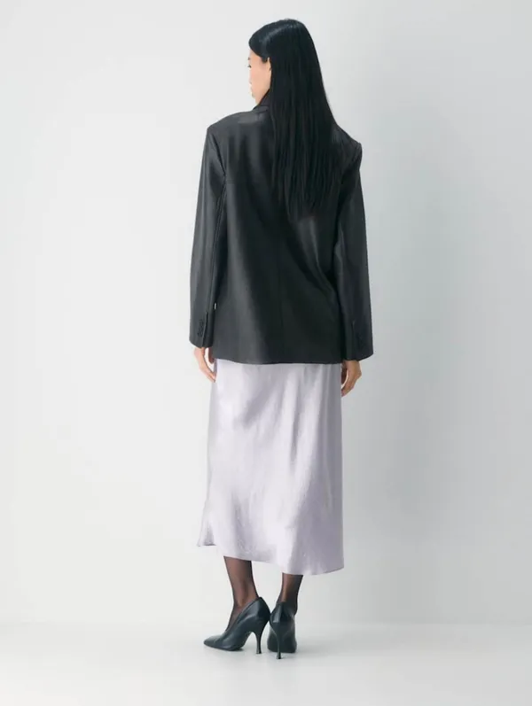 Babaton Aritzia Slip Satin Maxi Skirt Limited Edition swoon lavender 10 - Image 4