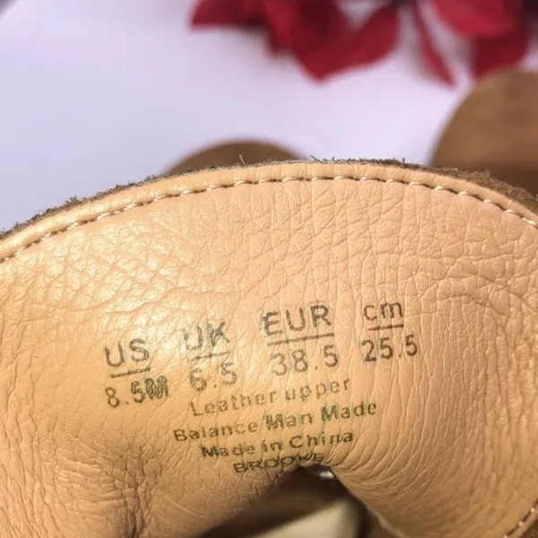Franco Sarto Womens Cognac Brooke Wedge Ankle Bootie Sz 8.5 - Image 4