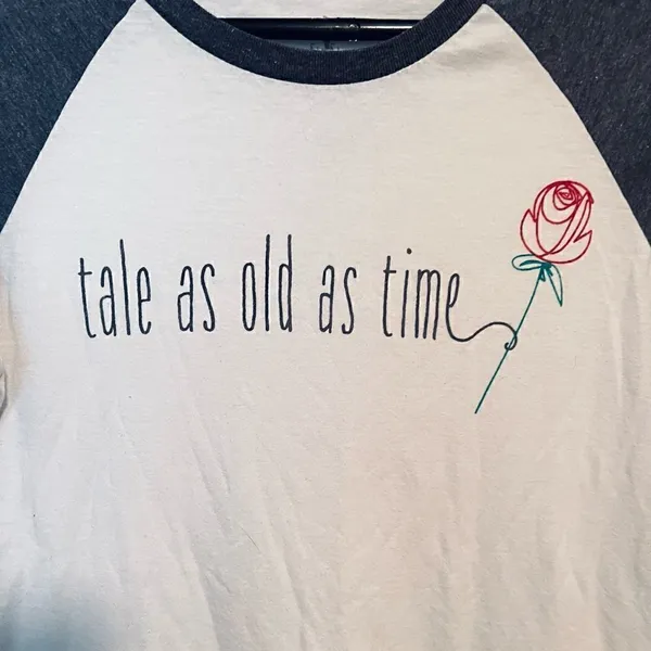 Disney Parks Beauty and the Beast 3/4 Sleeve Top Women’s Small - Image 2