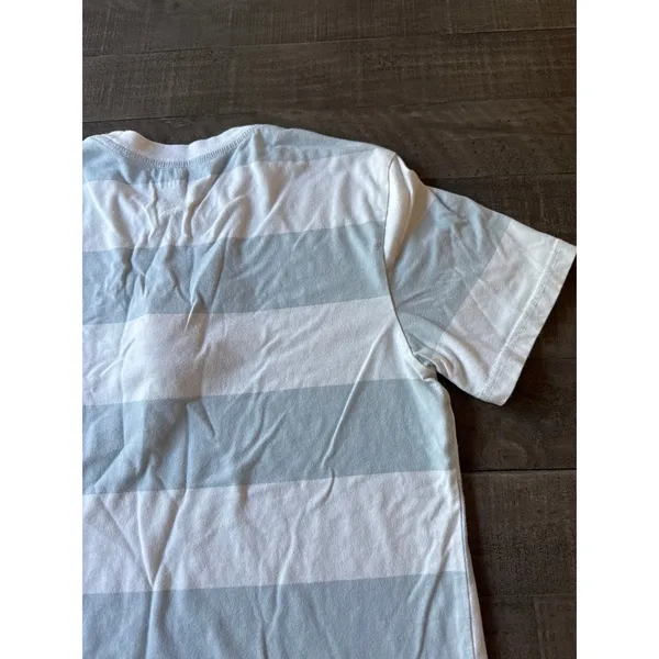 Disney Stitch Women's Light Blue White Stripped Stitch embroidered Tee Size M‎ - Image 9