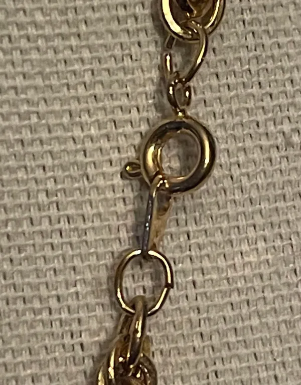Vintage Gold Thick Rope Chain Necklace - Image 4