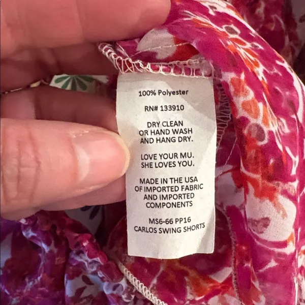 Show Me Your Mumu Hot Pink & White Carlos Swing Shorts, NWT - Image 4