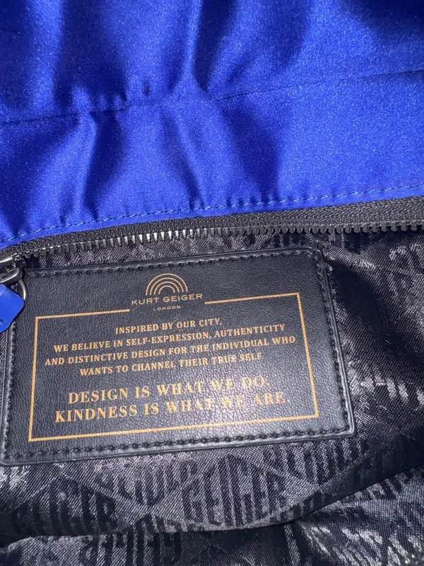 Kurt Geiger Royal Blue Quilted tote - Image 12