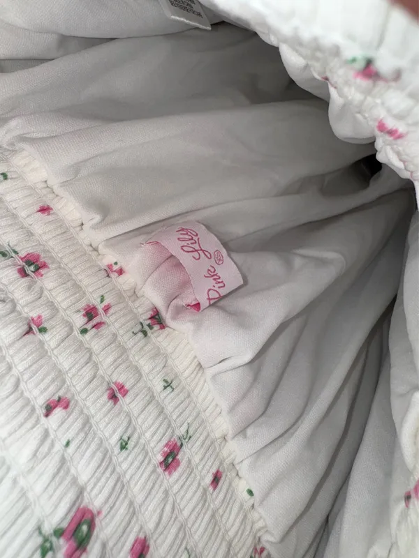 Pink Lily Floral Skirt - Image 3