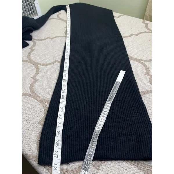 GAP CashSoft Shake Black Wide Leg Ribbed Pull-On Pants Size S Tall Super Soft - Image 6