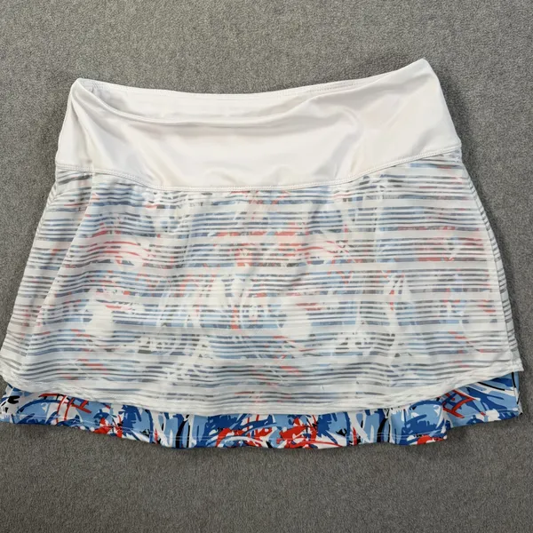 Bollé Women's Activewear Skort Size Small White Blue Red Abstract Tennis Golf - Image 9