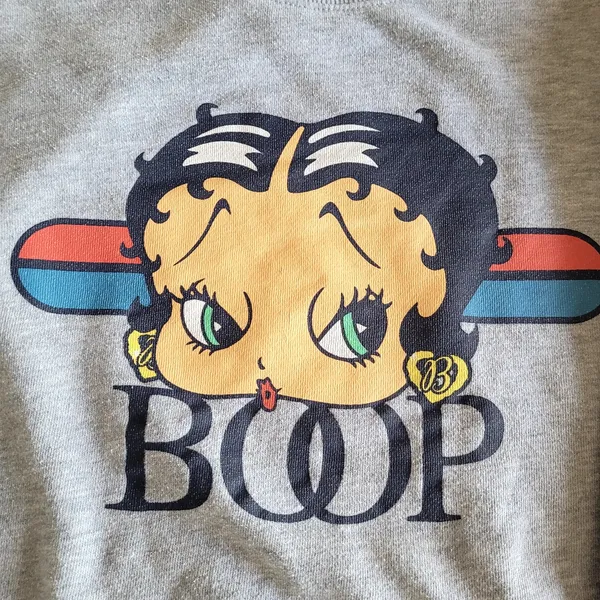 Betty‎ Boop Crewneck Sweatshirt Womens Size Small - Image 3