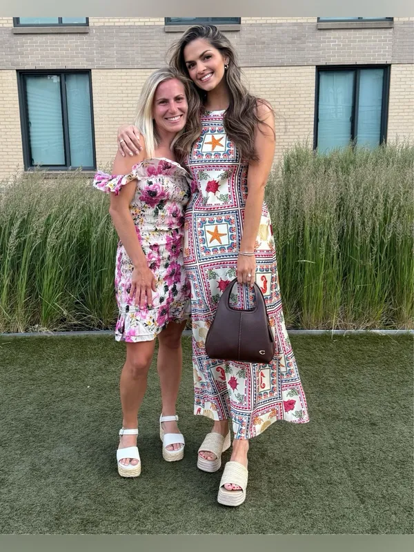 Anthropologie Tie-Neck Column Midi Dress - Image 3
