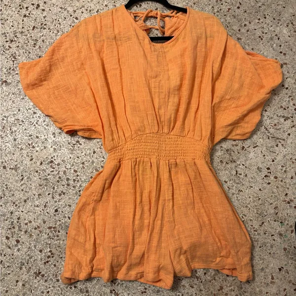 Free People free-est Pietro Tie Back Romper small - Image 6