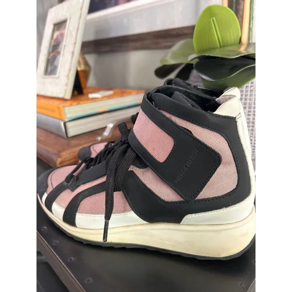 Pierre Hardy Hightop Platform Sneakers Pink Womens Size 35 - Image 3