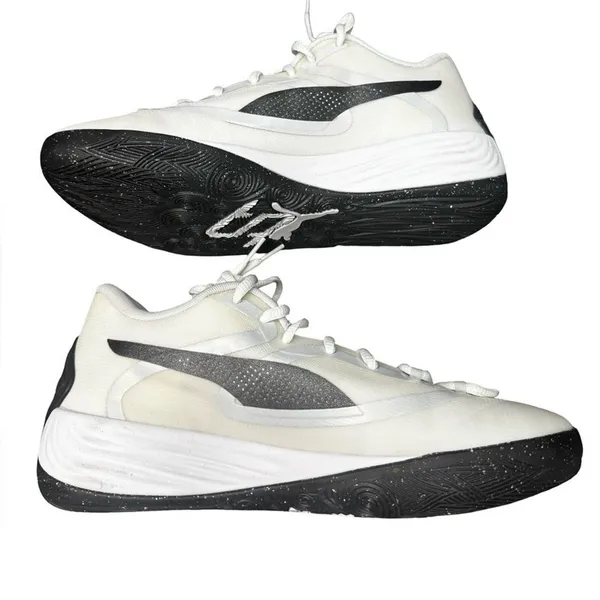 PUMA Stewie 2 Team Womens Basketball Sneakers White Black Size 9 Brand New - Image 8