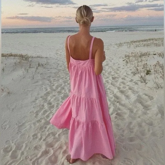 Araminta James Sunset Tiered Maxi Dress - Image 3