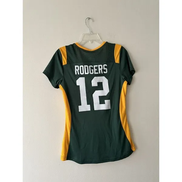 Green Bay Packers NFL Majestic Women's Short Sleeve Shirt Size Medium NWT - Image 7