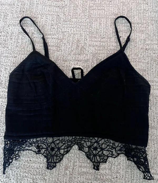 Free People Crop Top Black - Image 3