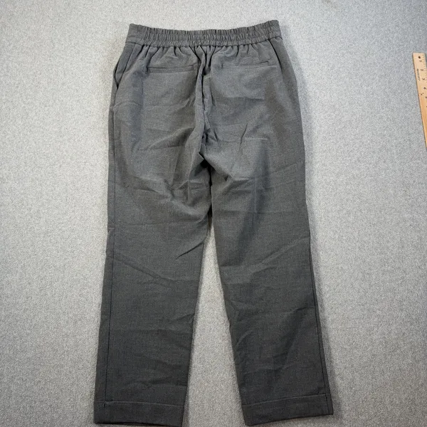 Rachel Zoe Women's Size 8 Gray Pull On Elastic Waist Cropped Ankle Pant Trouser - Image 7