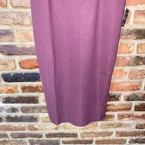 NWT Lulus Vibrant Allure Plum Square Neck Sleeveless Bodycon Midi Dress Large - Image 5
