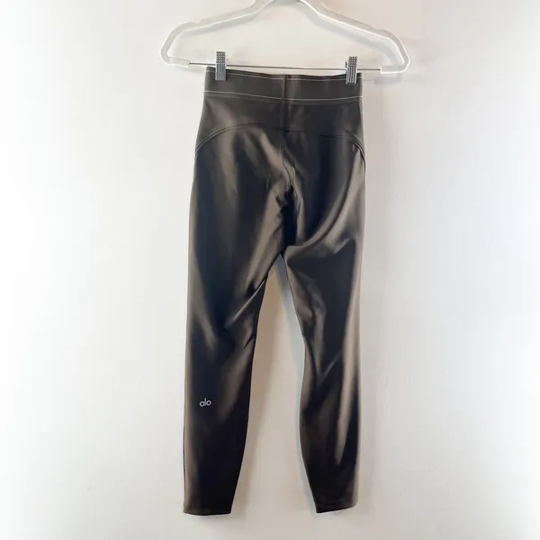 Alo Yoga Airlift High-Waisted Suit Up Leggings Espresso Brown Small - Image 5