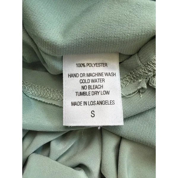 Lucy in the Sky Sage Green Halter Mini Dress with Built-In Shorts S - Image 8
