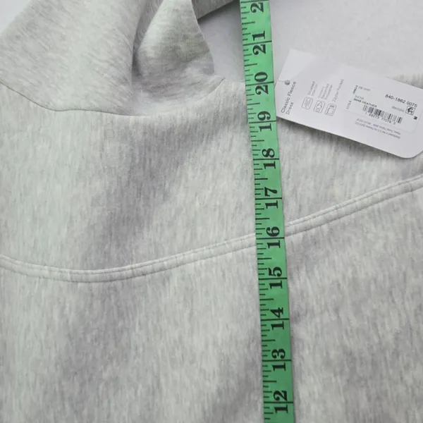 Xersion -875 NWT Womens Classic Fleece Quarter Zip Sweatshirt‎ Dress Gray Size M - Image 7